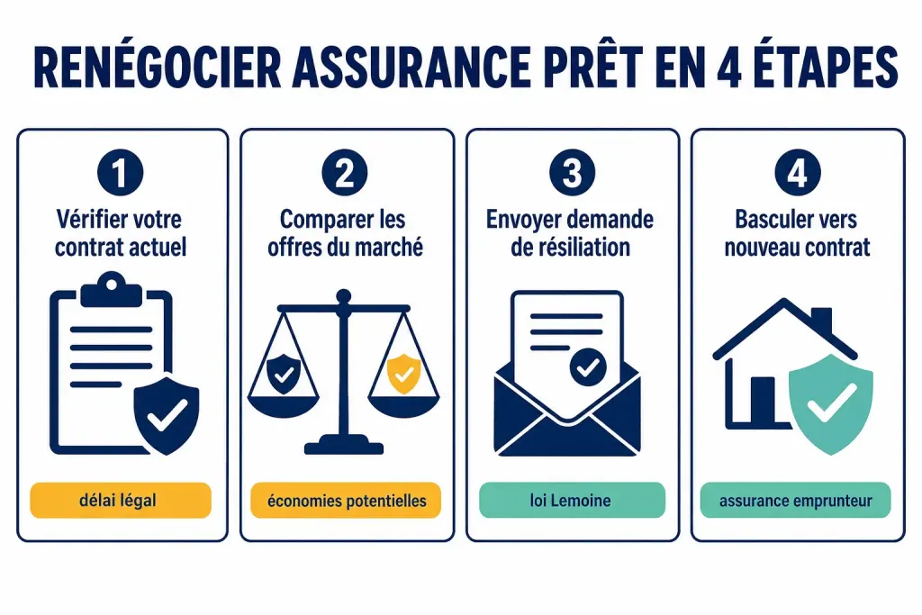 Renégocier assurance prêt en 4 étapes