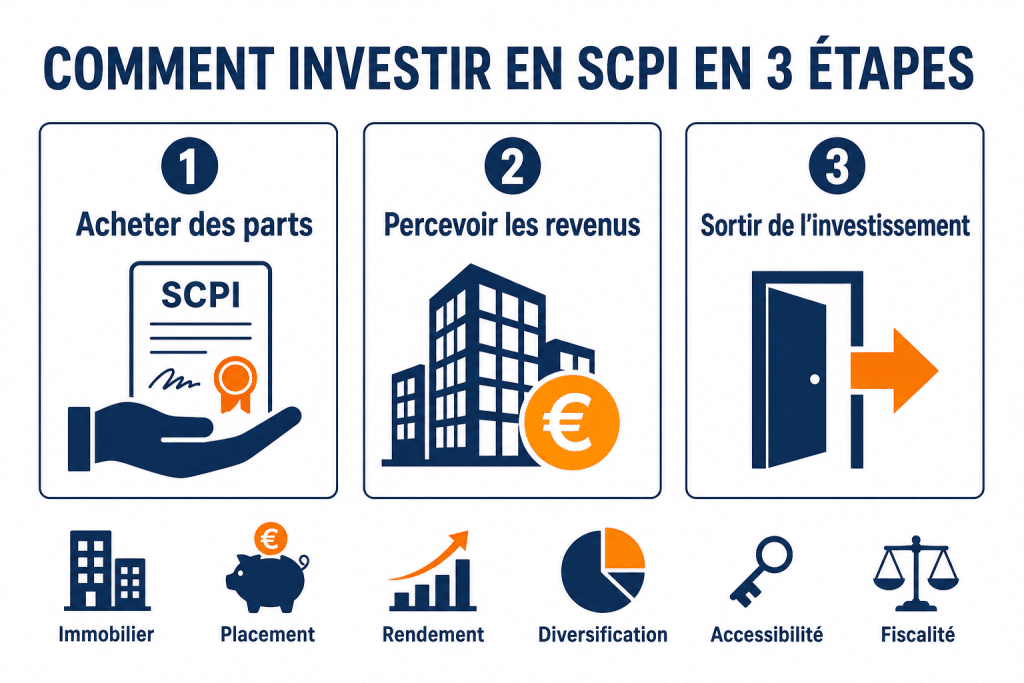 Comment investir en scpi en 3 étapes